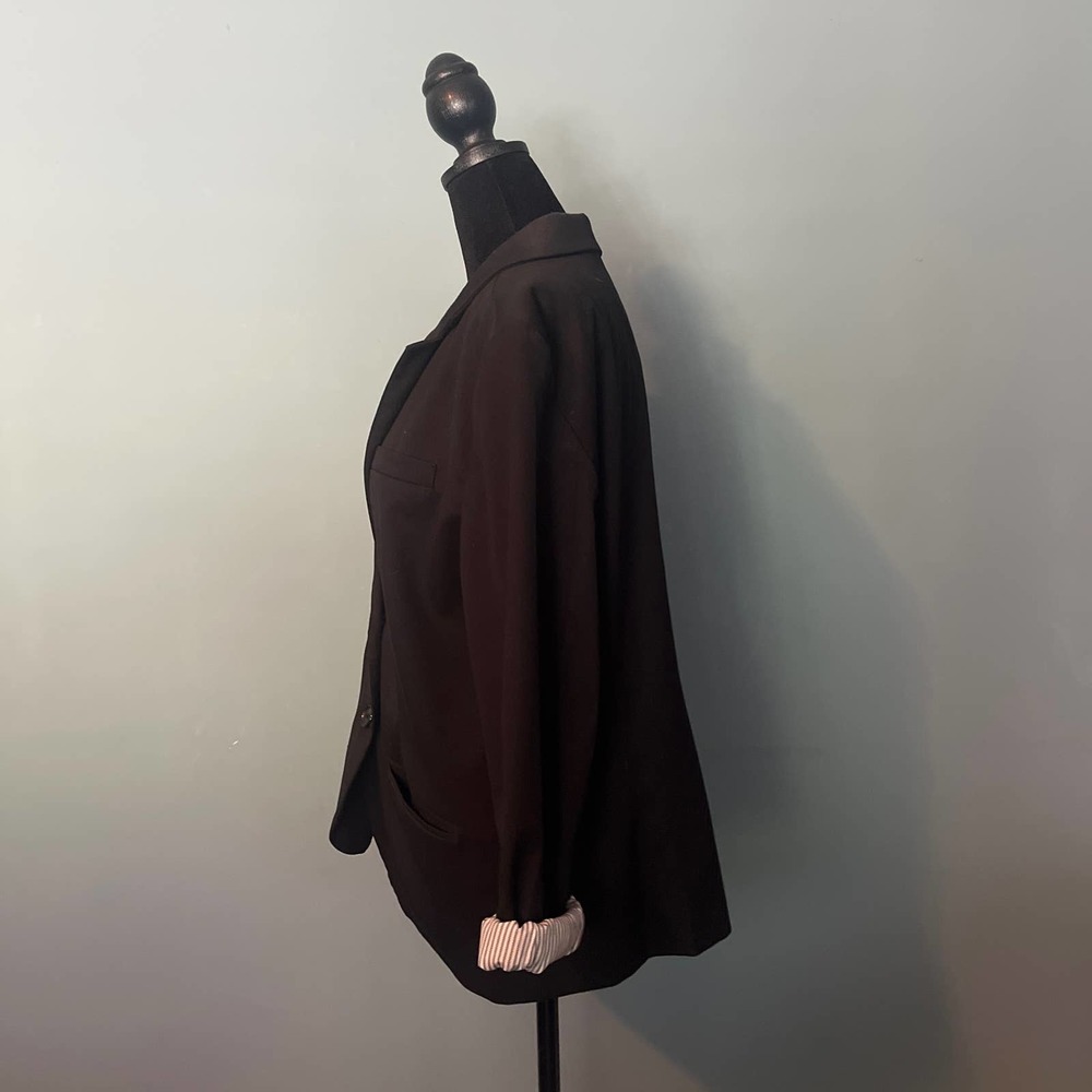 Merona Black Blazer with Lining Sleeve Detail - Picture 3 of 7